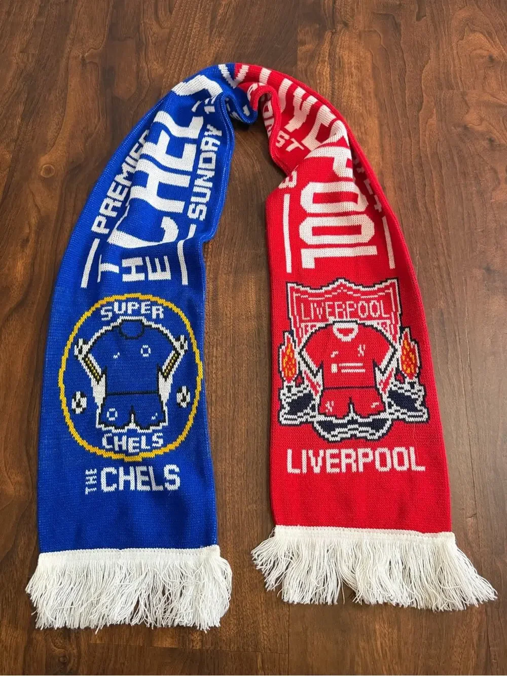 Chelsea v Liverpool 2023/24 Match Scarf - Blue & Red